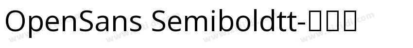 OpenSans Semiboldtt字体转换